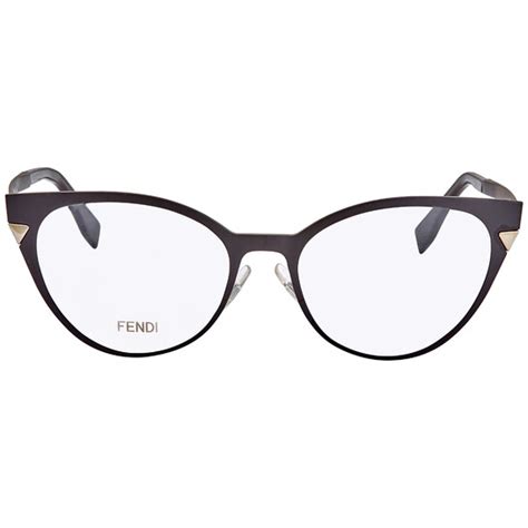 FENDI Ladies Matte Black Eyeglasses FF0126